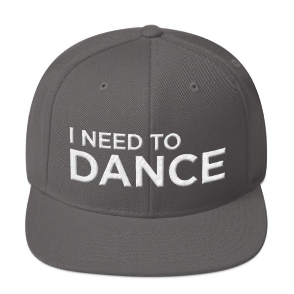 dark gray I Need To Dance baseball cap
