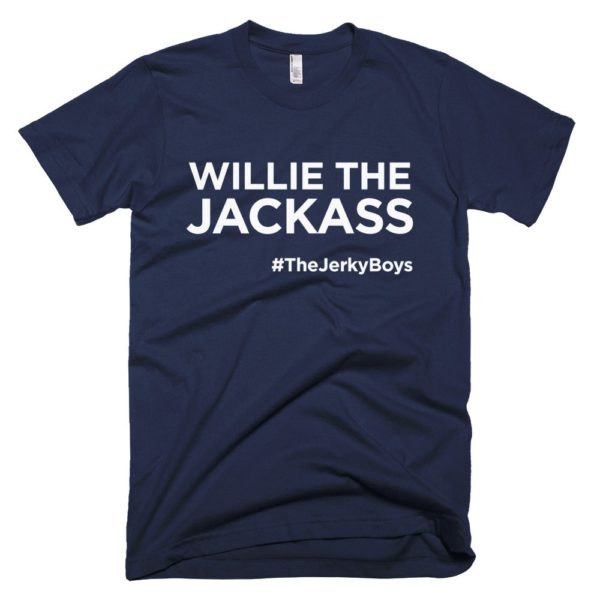 navy blue "Willie the Jackass" Jerky Boys T-shirt