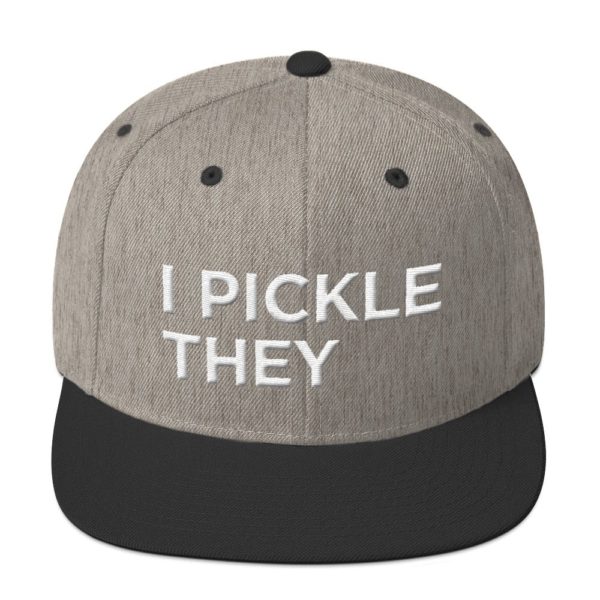 gray and black I Pickle They baseball cap