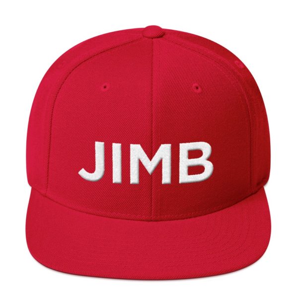 red JIMP baseball cap