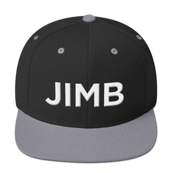 black and gray JIMP baseball cap