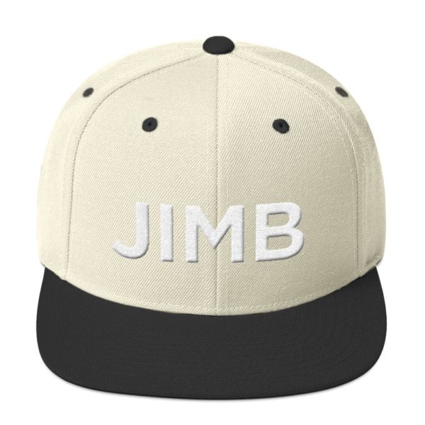black and white JIMP baseball cap
