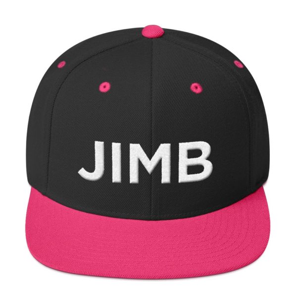 black and pink JIMP baseball cap