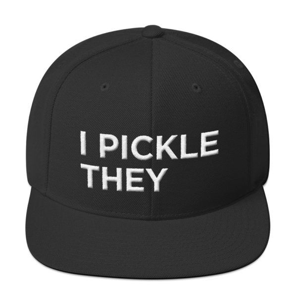 black I Pickle They baseball cap