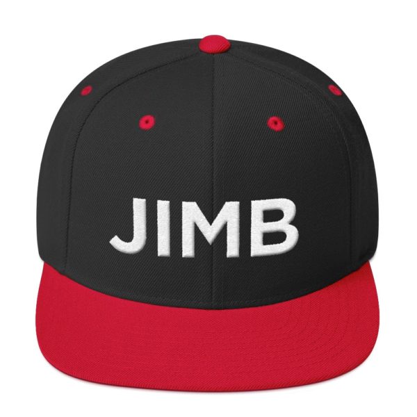 black and red JIMP baseball cap
