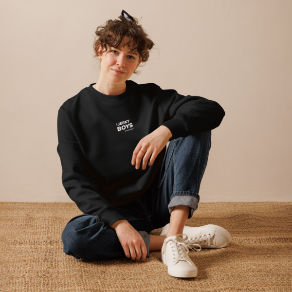 Jerky Boys Small Logo Organic Sweatshirt - Image 3
