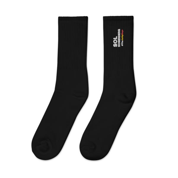 Sol Rosenberg - Jerky Boys - Embroidered socks - Black