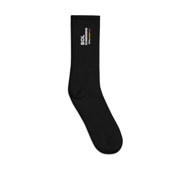 Sol Rosenberg - Jerky Boys - Embroidered socks - Black - Image 2